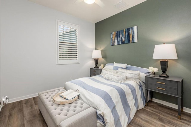 1003 Overton Ct, Tustin, CA 92780 - bedroom with wood finished floors, baseboards, and a ceiling fan