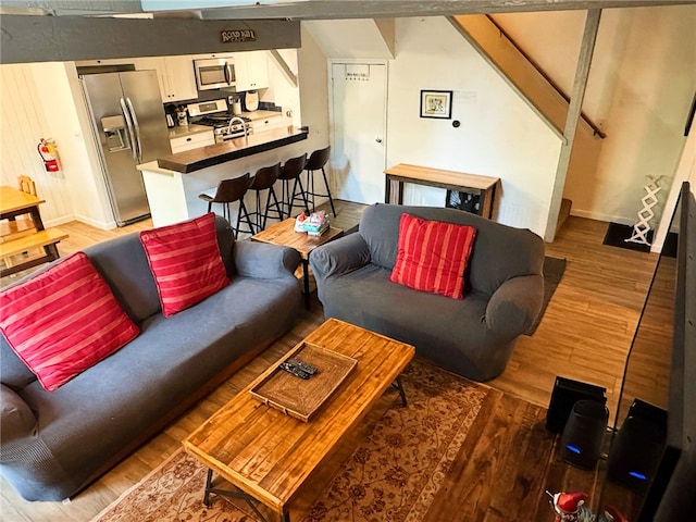 41935 Switzerland Dr Unit 113, Big Bear Lake, CA 92315 - living room featuring light wood finished floors and baseboards