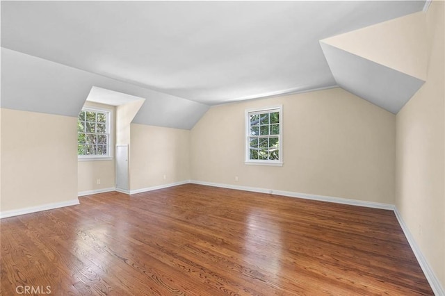 15454 Sutton St, Sherman Oaks, CA 91403 - additional living space featuring lofted ceiling, wood finished floors, and baseboards
