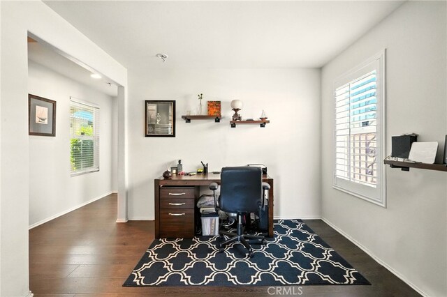 6875 Adainville Dr, Palmdale, CA 93552 - office with plenty of natural light and wood finished floors