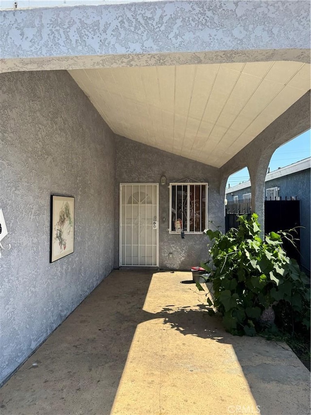 2622 E 129th St, Compton, CA 90222 - doorway to property with stucco siding
