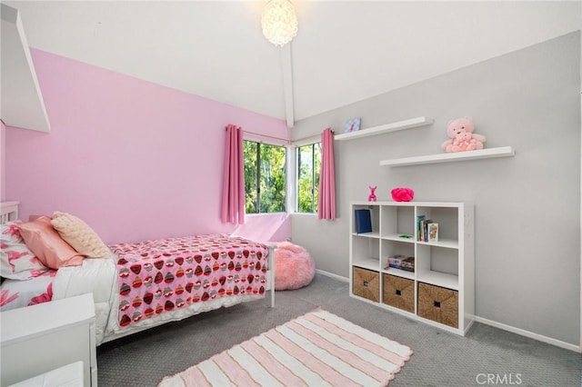 511 San Nicholas Ct, Laguna Beach, CA 92651 - bedroom featuring carpet flooring and vaulted ceiling