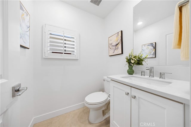 150 Abacus, Irvine, CA 92618 - bathroom featuring vanity, toilet, baseboards, and tile patterned floors