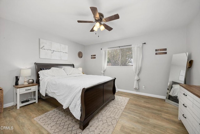 10217 Enger St, Bakersfield, CA 93312 - bedroom featuring light wood finished floors, baseboards, and ceiling fan