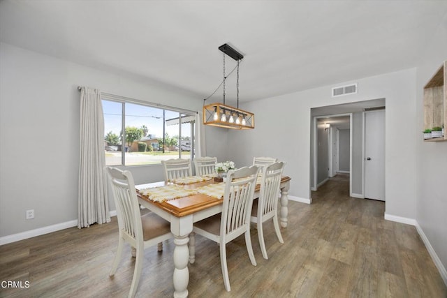 10217 Enger St, Bakersfield, CA 93312 - dining area with wood finished floors and baseboards