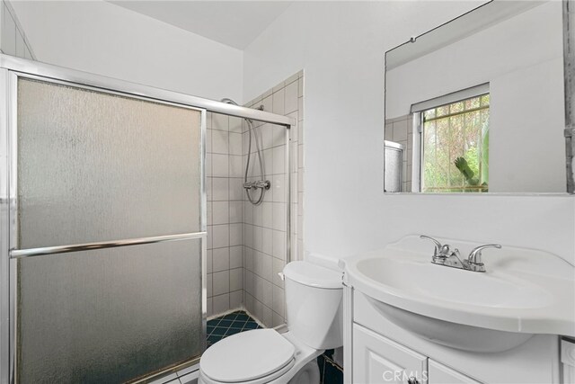10120 Andasol Ave, Northridge, CA 91325 - full bath featuring toilet, vanity, and a shower stall