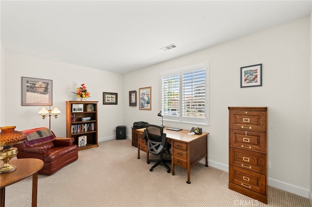 34452 Turquoise Ln, Murrieta, CA 92563 - office area with baseboards and light colored carpet