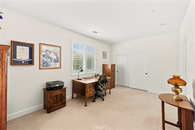 34452 Turquoise Ln, Murrieta, CA 92563 - home office featuring light carpet and baseboards