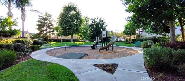 9406 Glenaire Ct, Rancho Cucamonga, CA 91730 - view of jungle gym featuring a lawn