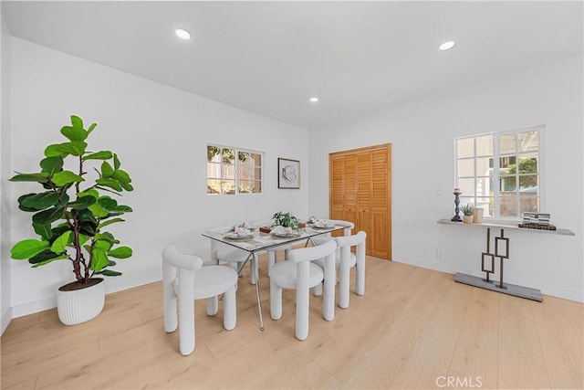 2035 Las Colinas Ave, Los Angeles, CA 90041 - dining space with wood finished floors, recessed lighting, and baseboards