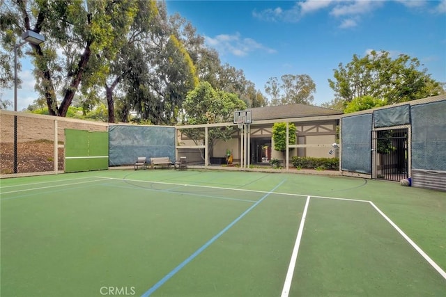 543 Rockport Ct, Encinitas, CA 92024 - view of tennis court featuring community basketball court