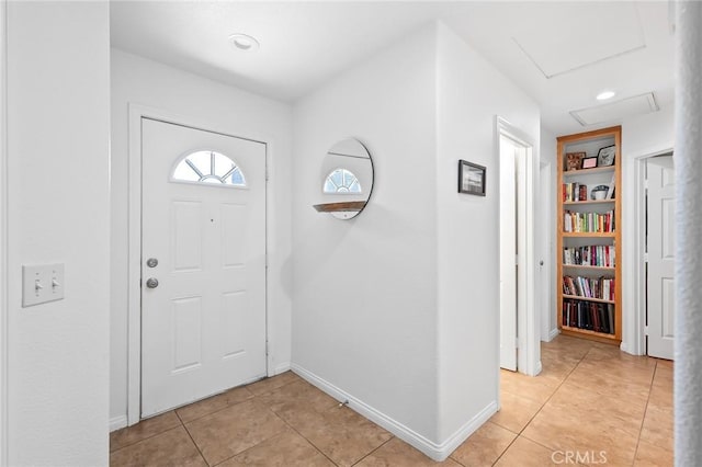 57146 Selecta Ave, Yucca Valley, CA 92284 - entrance foyer featuring light tile patterned floors and baseboards