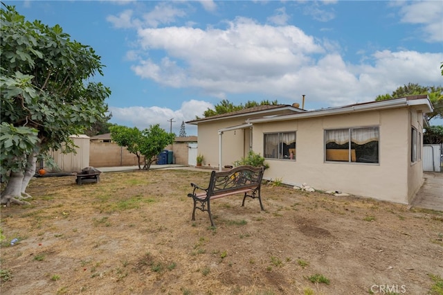 6532 Bonnie Vale Ave, Pico Rivera, CA 90660 - back of house featuring a fenced backyard and stucco siding