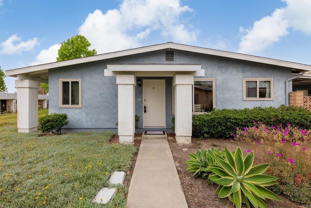 3673 Brandywine St, Oceanside, CA 92057 - bungalow-style house featuring stucco siding and a front lawn