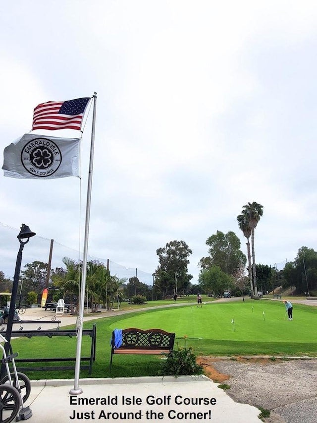 3673 Brandywine St, Oceanside, CA 92057 - view of home's community with a putting area
