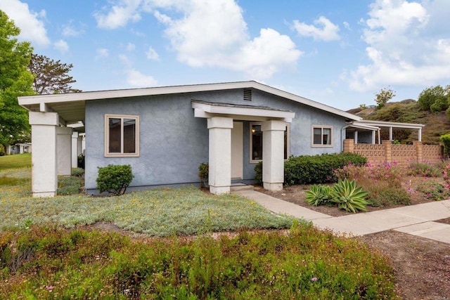 3673 Brandywine St, Oceanside, CA 92057 - view of front of property featuring stucco siding and a front lawn