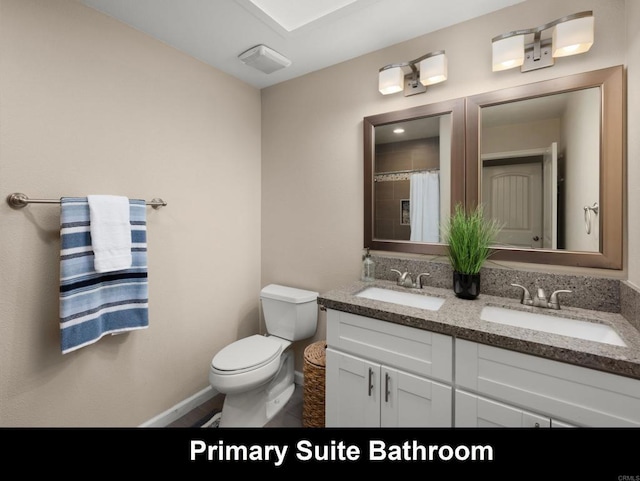 3673 Brandywine St, Oceanside, CA 92057 - bathroom with double vanity and curtained shower