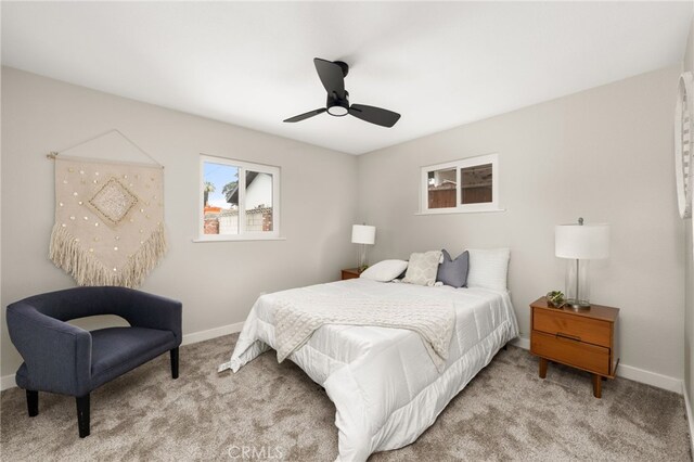 1905 Davis St, Corona, CA 92882 - carpeted bedroom featuring baseboards and ceiling fan