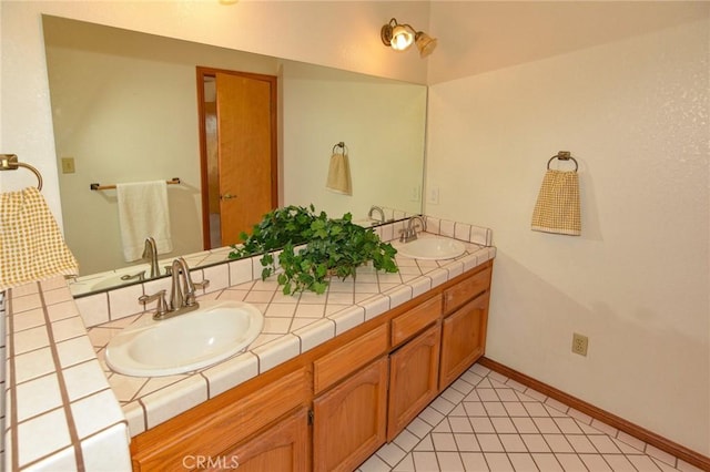 22478 Poppy Rd, Apple Valley, CA 92308 - full bathroom with double vanity and baseboards