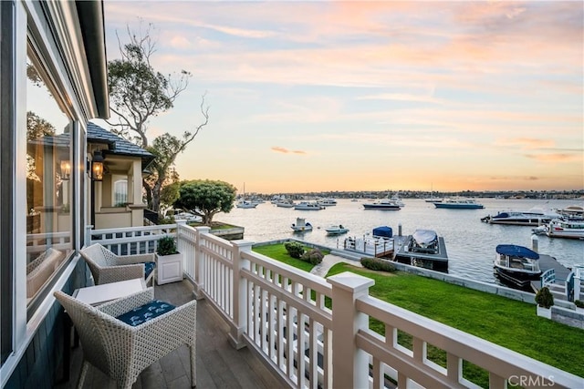505 W Edgewater Ave, Newport Beach, CA 92661 - balcony with a water view