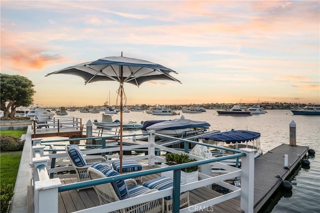 505 W Edgewater Ave, Newport Beach, CA 92661 - dock area featuring a water view