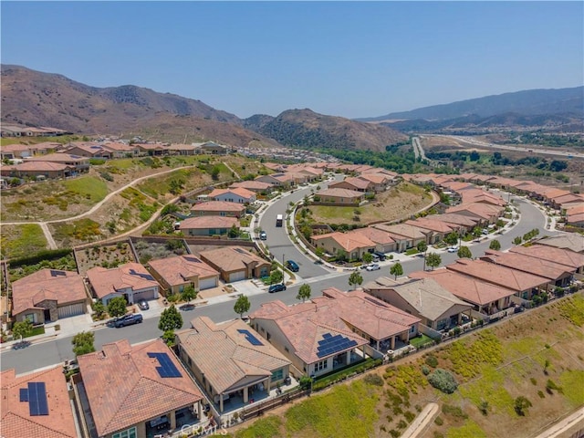24385 Overlook Dr, Corona, CA 92883 - aerial view of property's location with nearby suburban area and a mountainous background