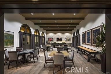 24385 Overlook Dr, Corona, CA 92883 - community lobby featuring beamed ceiling and recessed lighting