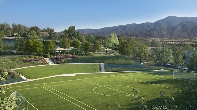 24385 Overlook Dr, Corona, CA 92883 - view of community featuring a sport area and a mountain view