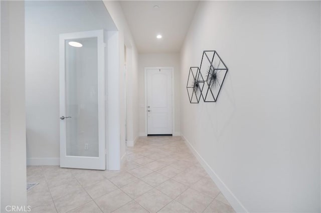 24385 Overlook Dr, Corona, CA 92883 - corridor featuring light tile patterned floors and recessed lighting