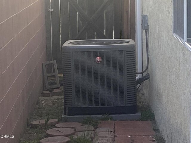 312 Rhodes Ct, Fillmore, CA 93015 - exterior view of a central AC unit and stucco siding
