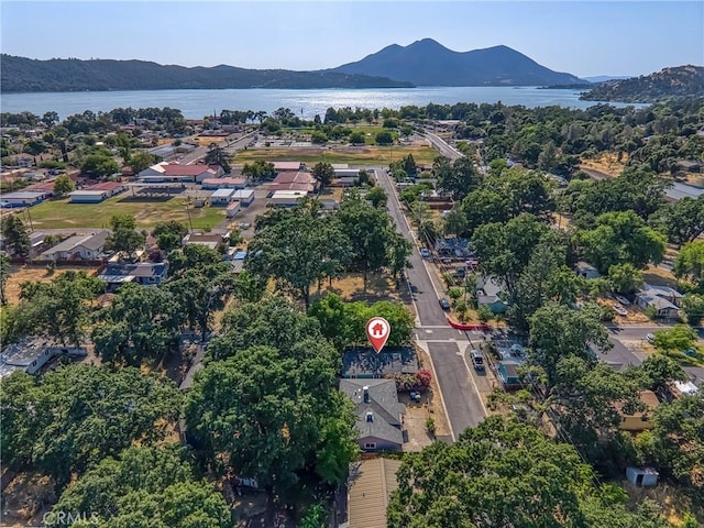 14410 Walnut Ave, Clearlake, CA 95422 - drone / aerial view of a water and mountain view
