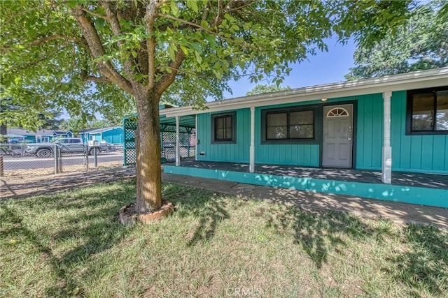 14410 Walnut Ave, Clearlake, CA 95422 - view of front facade with a porch and board and batten siding