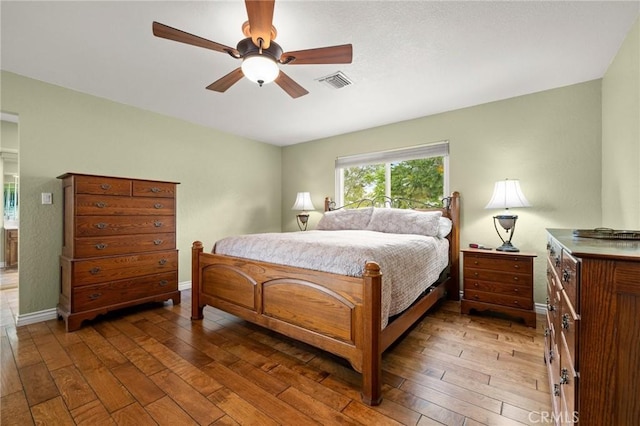 35122 Red Rover Mine Rd, Acton, CA 93510 - bedroom featuring hardwood / wood-style floors and a ceiling fan