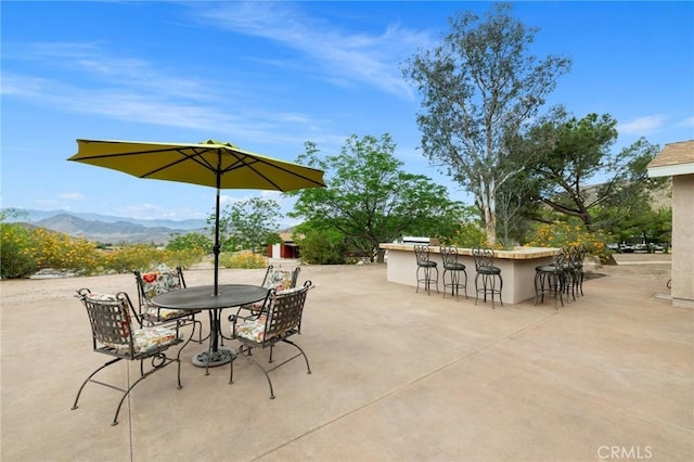 35122 Red Rover Mine Rd, Acton, CA 93510 - view of patio / terrace featuring a mountain view