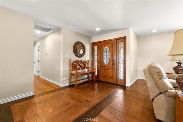 35122 Red Rover Mine Rd, Acton, CA 93510 - entrance foyer with wood finished floors and recessed lighting