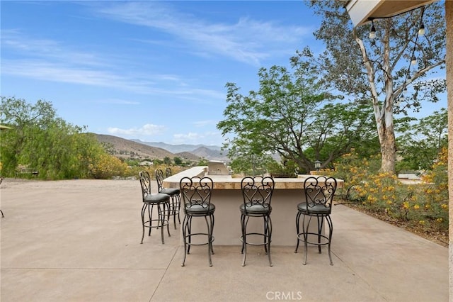 35122 Red Rover Mine Rd, Acton, CA 93510 - view of patio with a mountain view