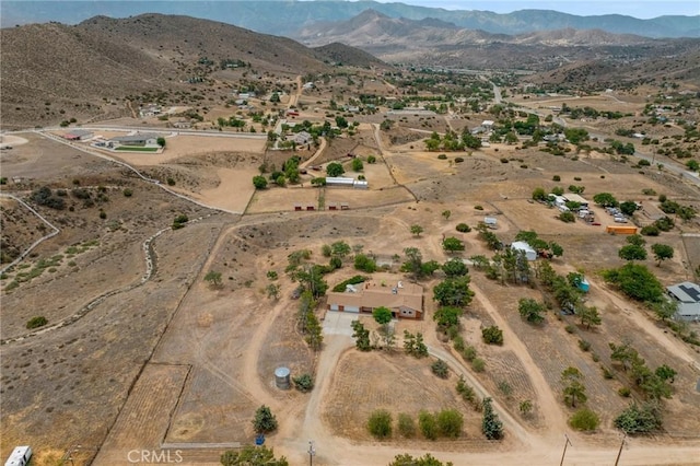 35122 Red Rover Mine Rd, Acton, CA 93510 - aerial view of property and surrounding area featuring rural landscape and a mountainous background