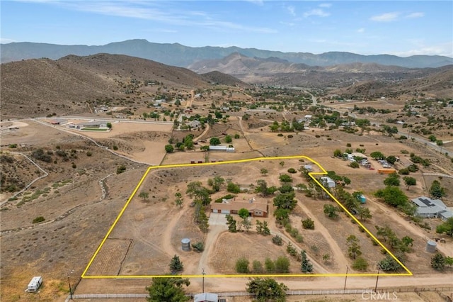 35122 Red Rover Mine Rd, Acton, CA 93510 - overview of rural landscape with property boundaries highlighted