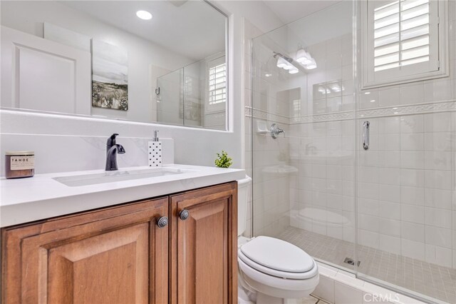 12 John, Ladera Ranch, CA 92694 - full bathroom with toilet, vanity, and a shower stall