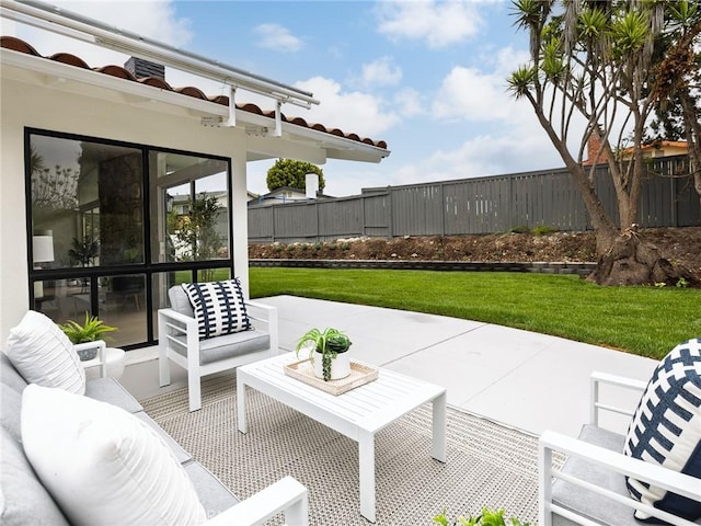 4918 Delacroix Rd, Rancho Palos Verdes, CA 90275 - view of patio / terrace with an outdoor hangout area
