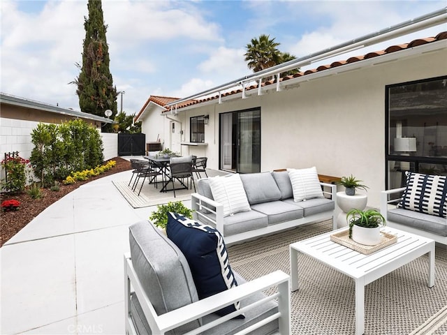 4918 Delacroix Rd, Rancho Palos Verdes, CA 90275 - view of patio with outdoor lounge area and outdoor dining area