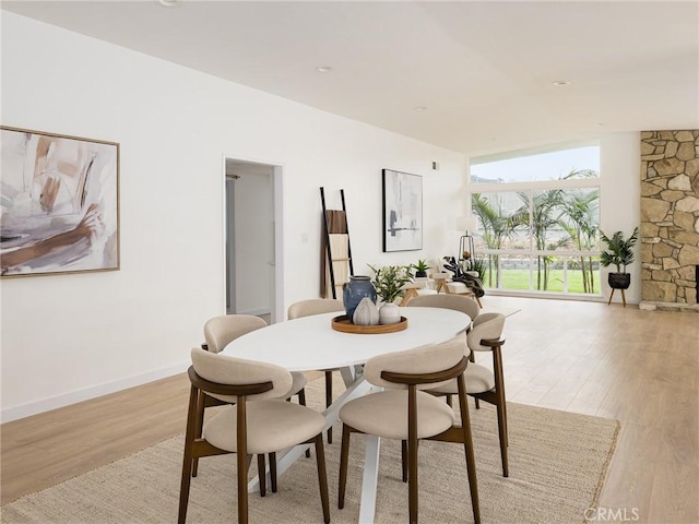 4918 Delacroix Rd, Rancho Palos Verdes, CA 90275 - dining area featuring light wood finished floors and baseboards