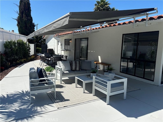4918 Delacroix Rd, Rancho Palos Verdes, CA 90275 - view of patio / terrace with outdoor dining area and outdoor lounge area