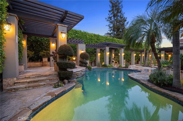451 W Le Roy Ave, Arcadia, CA 91007 - swimming pool featuring a pergola and a patio area