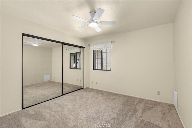 5131 Via Del Valle St, La Verne, CA 91750 - unfurnished bedroom with carpet floors, a closet, and a ceiling fan