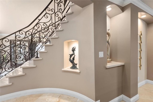 5131 Via Del Valle St, La Verne, CA 91750 - staircase featuring baseboards
