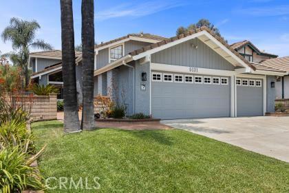5131 Via Del Valle St, La Verne, CA 91750 - view of front of property featuring an attached garage, driveway, and a front lawn