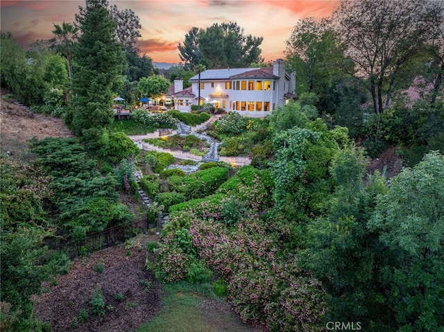 25578 Via Paladar, Valencia, CA 91355 - view of yard at dusk