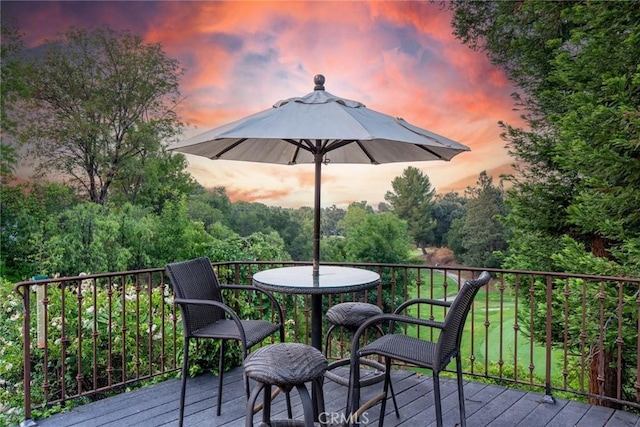 25578 Via Paladar, Valencia, CA 91355 - view of deck at dusk