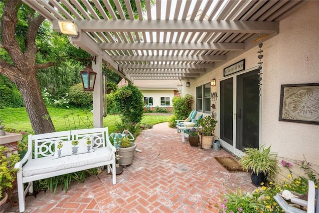 25578 Via Paladar, Valencia, CA 91355 - view of patio featuring a pergola